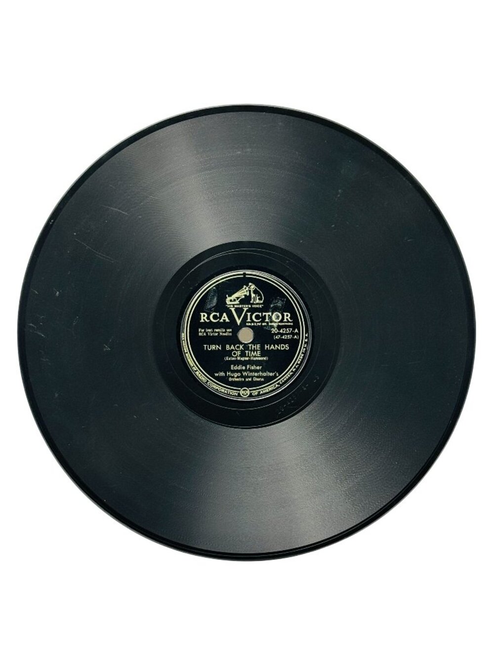 Eddie Fisher Turn Back The Hands Of Time Shellac 78 RPM RCA Victor 20-4257 VG+